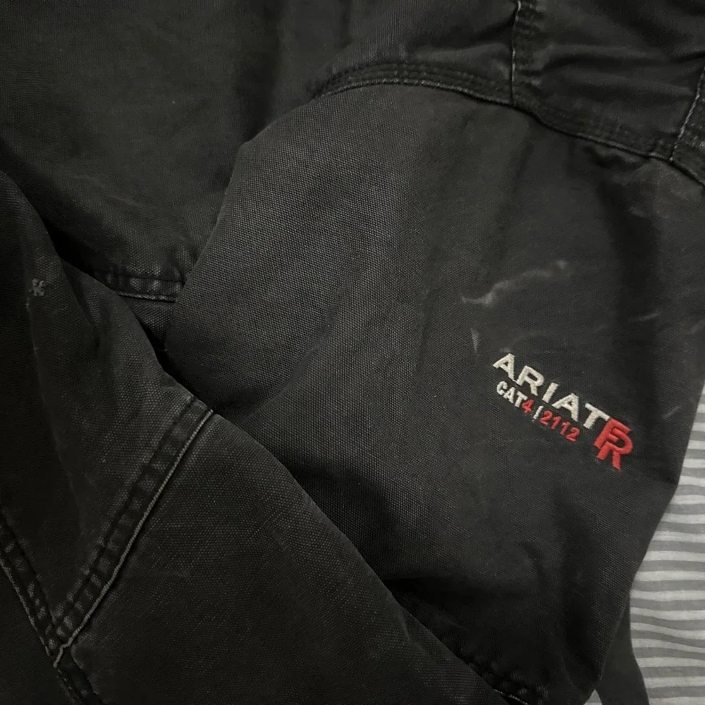 Ariat CAT 4 2112 FR Black Flame Resistant Unisex Workwear Work Jacket Large